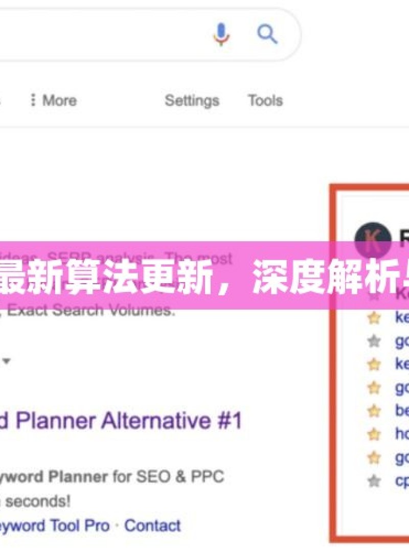 谷歌 SEO 最新算法更新，深度解析与应对策略