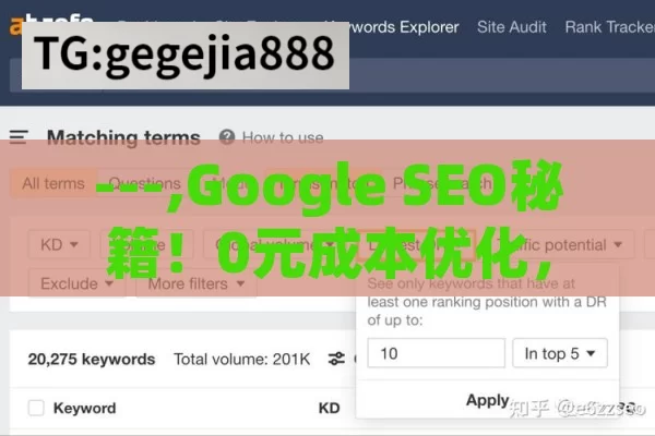 ---,Google SEO秘籍！0元成本优化，流量翻倍不是梦